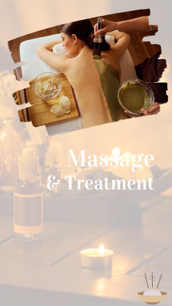 Brown Abstract Massage & Treatment Your Story